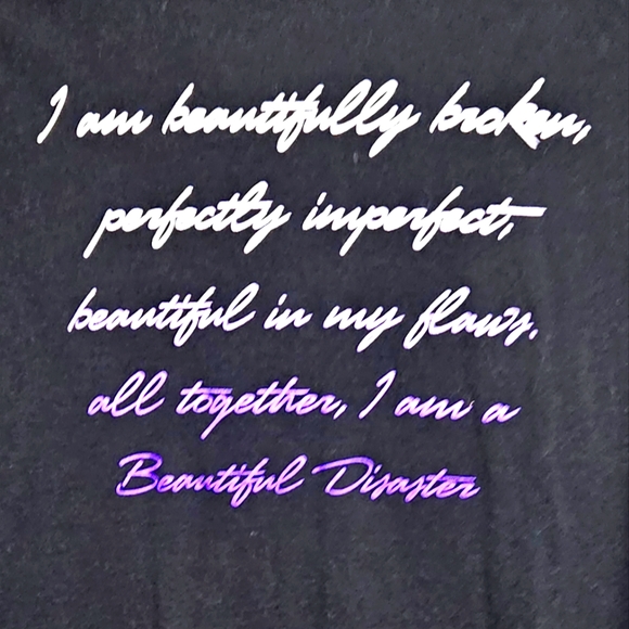 BD Beautifully Broken slash shoulder Shirt - Picture 2 of 5